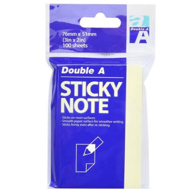 Giấy note vàng KT 3*2 Double A
